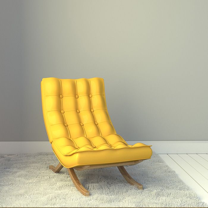 Mustard discount love chair